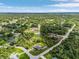 Expansive aerial view showing the property's location amidst a vibrant, tree-filled community under a sunny sky at 4798 Jody Ave, North Port, FL 34288