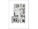 Detailed floor plan showcasing the layout, room dimensions, and garage placement of this single-Gathering home at 4798 Jody Ave, North Port, FL 34288
