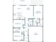 Detailed floor plan showcasing the layout of this house with 3 bedrooms and 2 bathrooms at 18246 Macassar Rd, Brooksville, FL 34614