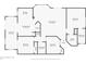 Floor plan with dimensions for the first floor of the house at 3703 43Rd W Ave, Bradenton, FL 34205
