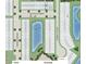 Community aerial view showcasing lot locations, water features, and surrounding areas at 14052 Textile Run, Parrish, FL 34219