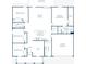 Detailed floor plan showcasing four bedrooms, two bathrooms, and a two-car garage at 12422 Convent Garden Rd, Brooksville, FL 34613