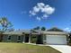 Single-story house with a two-car garage, and a green exterior at 4506 Georgia Ave, North Port, FL 34288