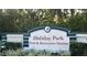 Sign for Holiday Park Park & Recreation District at 6480 Center Lane, North Port, FL 34287
