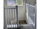 White railing staircase leading to upper level at 3101 Hollow Hickory Pl, Wesley Chapel, FL 33543