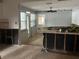A kitchen undergoing renovation, showcasing new cabinetry and flooring at 431 80Th Way, St Pete Beach, FL 33706
