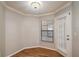 Cozy dining area with hardwood floors and exterior access at 15123 Copeland Way, Spring Hill, FL 34604