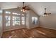 Spacious living room with vaulted ceiling at 15123 Copeland Way, Spring Hill, FL 34604