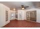 Bright covered patio with tile floors and access to backyard at 15123 Copeland Way, Spring Hill, FL 34604