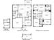 Two-story home floor plan with 4 bedrooms, 3 baths, and optional French doors at 7479 Rome Ln, Brooksville, FL 34613