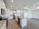 Modern kitchen with stainless steel appliances and granite countertops at 49 Marajo St, Punta Gorda, FL 33983