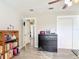 Bright office with a bookcase, file cabinet, and wood floors at 2457 Tamworth Ter, Punta Gorda, FL 33983