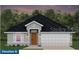 Charming single-story home with a gray exterior, a dark roof, and an attached two-car garage at 4537 Sutherland St # Lot 3, Spring Hill, FL 34609