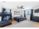 Bedroom with bunk beds, complemented by stylish decor, and natural lighting at 1731 Clearwater Harbor Dr, Largo, FL 33770
