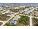 Aerial view of waterfront homes, green landscape, and blue waterways in a residential neighborhood at 8305 Welsford Rd, Port Charlotte, FL 33981