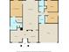 Floor plan of the house showing the layout of the rooms and their dimensions at 14183 English Sparrow Rd, Weeki Wachee, FL 34614