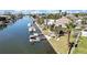 Waterfront home with lush landscaping, a private dock, and boat access at 4446 Bahama Dr, Hernando Beach, FL 34607