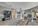 Open-concept living space showcasing a kitchen, dining area, and comfortable seating at 4446 Bahama Dr, Hernando Beach, FL 34607