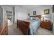 This bedroom features a closet, a window and an ensuite at 17663 Turning Leaf Cir, Land O Lakes, FL 34638