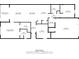 Detailed floorplan featuring three bedrooms, including primary bedroom and ensuite bathroom at 17663 Turning Leaf Cir, Land O Lakes, FL 34638