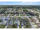 A panoramic aerial perspective showcases a neighborhood with beautiful single-Gathering homes and tree-lined streets at 4196 Hoffman Ave, Spring Hill, FL 34606
