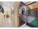 Inviting condo entryway showcasing a decorative front door and coat closet at 2756 Clubhouse Dr # 101, Sarasota, FL 34232