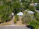 Aerial view of home's location and surrounding mature trees at 655 36Th S Ave, St Petersburg, FL 33705