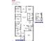 Detailed floor plan showcasing the layout of a four-bedroom home with open living spaces at 4881 Sutherland St # Lot 54, Spring Hill, FL 34609