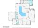 Detailed floor plan reveals an open layout with a central swimming pool at 4318 River Birch Dr, Spring Hill, FL 34607