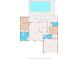 Detailed floor plan showing layout with measurements of the home's rooms at 5188 Elwood Rd, Spring Hill, FL 34608