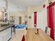 Kitchen and dining area with open layout, island, and nautical decorations at 5188 Elwood Rd, Spring Hill, FL 34608