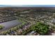 Extensive aerial view of homes surrounding scenic lakes in residential neighborhood at 1739 Broad Winged Hawk Dr, Ruskin, FL 33570