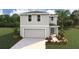 Charming two-story home featuring a two-car garage and well-manicured landscaping at 30863 Wild Juniper Ct, Brooksville, FL 34602