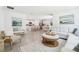 Open living area with a comfortable seating, and easy flow to the kitchen and dining room at 3424 Montano Ave, Spring Hill, FL 34608