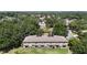 Scenic aerial view of the townhome's backyard, complemented by lush greenery and mature trees at 4510 Limerick Dr, Tampa, FL 33610