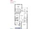 This floor plan features three bedrooms, two bathrooms, kitchen, great room, dining room and lanai at 4866 Sutherland St # Lot 62, Spring Hill, FL 34609