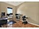 Bright office space with hardwood floors, featuring large window offering natural light for optimal work environment at 12494 Moon Rd, Brooksville, FL 34613