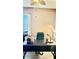 A home office featuring a dark desk and chair with neutral paint and a ceiling fan at 1138 Lumsden Trace Cir, Valrico, FL 33594