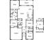 Detailed floor plan showcasing the layout of a home with bedrooms, kitchen, and living areas at 11332 Curio Dr, Brooksville, FL 34613