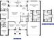 Detailed floor plan showcasing the layout of this single Gathering house, including bedrooms, bathrooms, living areas, and garage at 14351 Carolina Chickadee Rd, Weeki Wachee, FL 34614