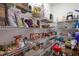 Walk-in pantry offers ample shelving for organized storage at 205 Bengal Cir, Oldsmar, FL 34677