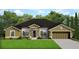 Charming single-story home with lush green lawn, neutral stucco, attached two car garage, and dark roof at 16031 Scaup Duck Ave, Weeki Wachee, FL 34614
