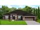 Charming single-story home featuring a well-manicured lawn, a two-car garage and neutral exterior paint at 278 Waterfall Dr, Spring Hill, FL 34608