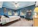 Well-lit bedroom with dual windows, calm blue walls, and decor creating a relaxing retreat at 10230 289Th E St, Myakka City, FL 34251