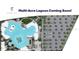 An aerial view rendering of the Sandal Key multi-acre lagoon amenity at 10411 Tucker Rd, Weeki Wachee, FL 34613