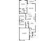 Detailed floor plan showcasing the layout of the home including bedrooms, kitchen, and garage at 10452 Tucker Rd, Weeki Wachee, FL 34613