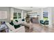 Inviting living room features bright natural light, stylish decor, comfortable seating, and sleek, contemporary design at 10460 Tucker Rd, Weeki Wachee, FL 34613