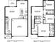 Detailed floor plan showcasing the layout of the two-story home, including room dimensions at 10484 Tucker Rd, Weeki Wachee, FL 34613