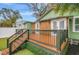 Backyard and outdoor deck with wood stairs at 2715 14Th N Ave, St Petersburg, FL 33713