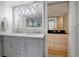 Bathroom with double vanity and makeup area at 2715 14Th N Ave, St Petersburg, FL 33713